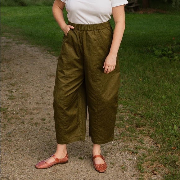 Tradlands Pants - Tradlands Porch Balloon Pants in Olive